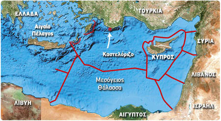 Χάρτης με την ΑΟΖ που θέλει να επιβάλλει η Τουρκία